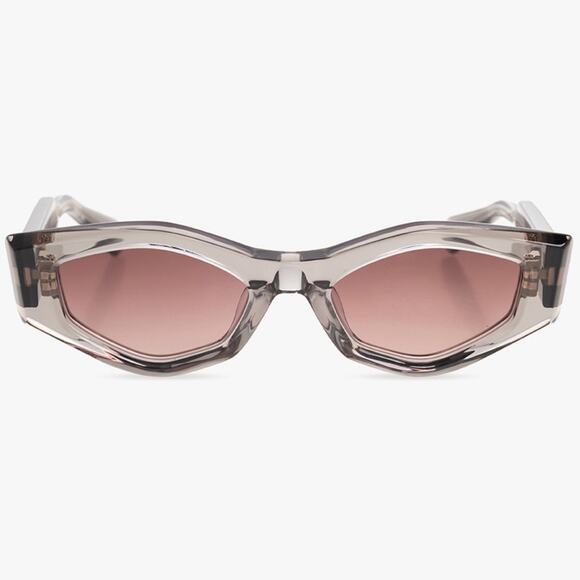 New! Valentino V TRE VLS 101C, Stylish Gray Sunglasses, Authentic main image 5